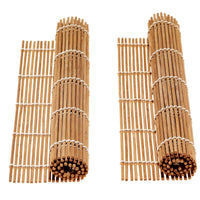 Bamboo Sushi Making Kit with 2 Sushi Rolling Mats, 5 Pairs of Reusable