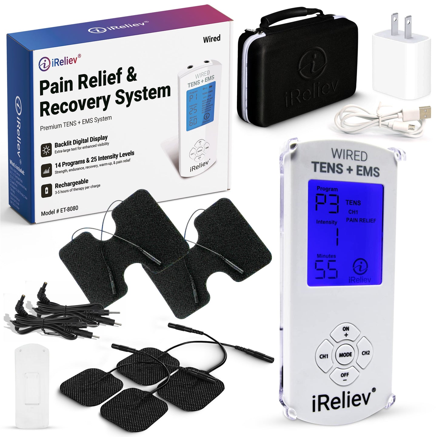 Premium TENS + EMS Pain Relief & Recovery