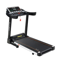 Side view of Everfit Electric Treadmill with digital control panel and safety handle