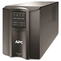 Tower-style APC Smart-UPS 1000VA LCD device showing front panel with display and control buttons