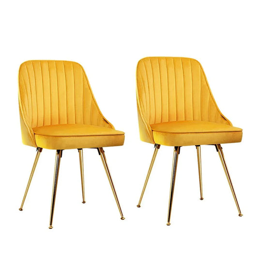 Artiss Set of 2 Dining Chairs Retro Chair Cafe Kitchen Modern Metal