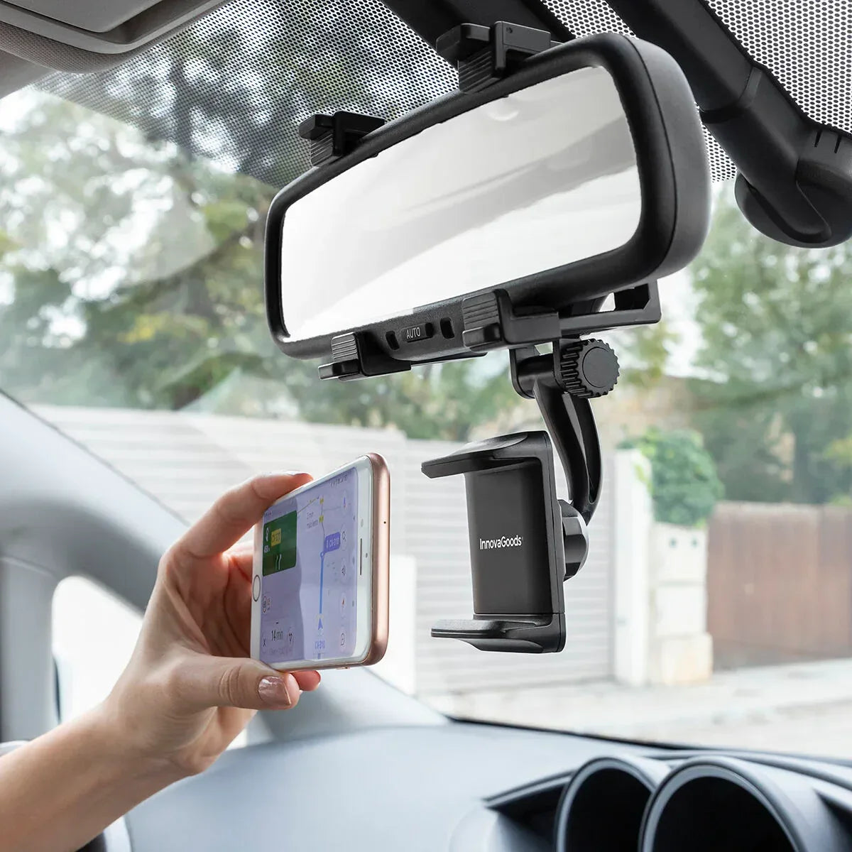 Smartphone Holder for Rearview Mirror Stropp InnovaGoods - Trustymall
