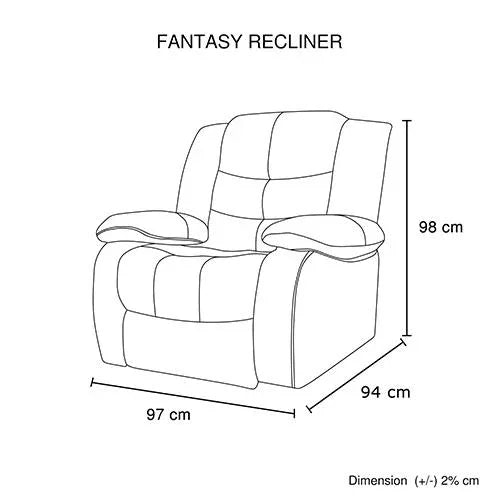 Top-down view of black faux leather sofa showing quilted cushions and sleek armrests.