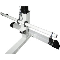 Fitness multi gym equipment focusing on lat pulldown cable and adjustable weight storage.