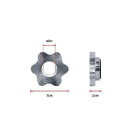 Adjustable dumbbell with black plates isolated on white background, showing collar details.