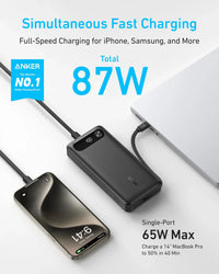 Anker Power Bank (20K, 87W, Built-In USB-C Cable) - Trustymall