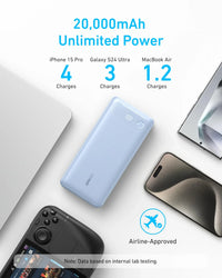 Anker Power Bank (20K, 87W, Built-In USB-C Cable) - Trustymall