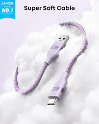 Anker USB-A to USB-C Cable (3 ft/6 ft, Upcycled-Braided) - Trustymall