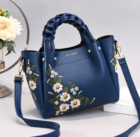New Floral Women's Handbag and Crossbody Bag