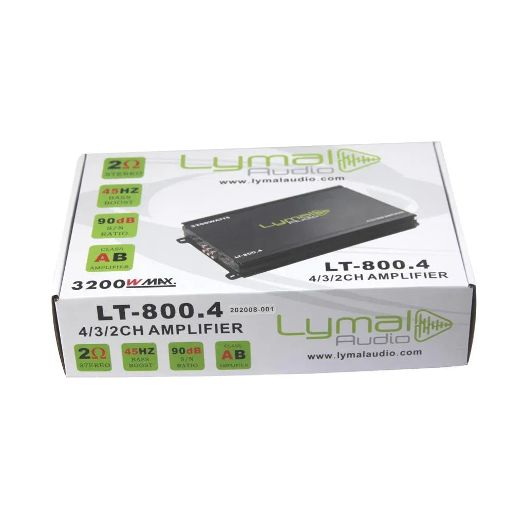 LT-800.4 3200 Watts 4 Channel Car Amplifier - Trustymall