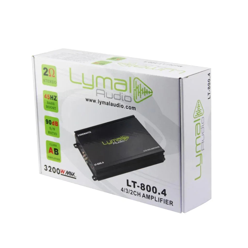 LT-800.4 3200 Watts 4 Channel Car Amplifier - Trustymall