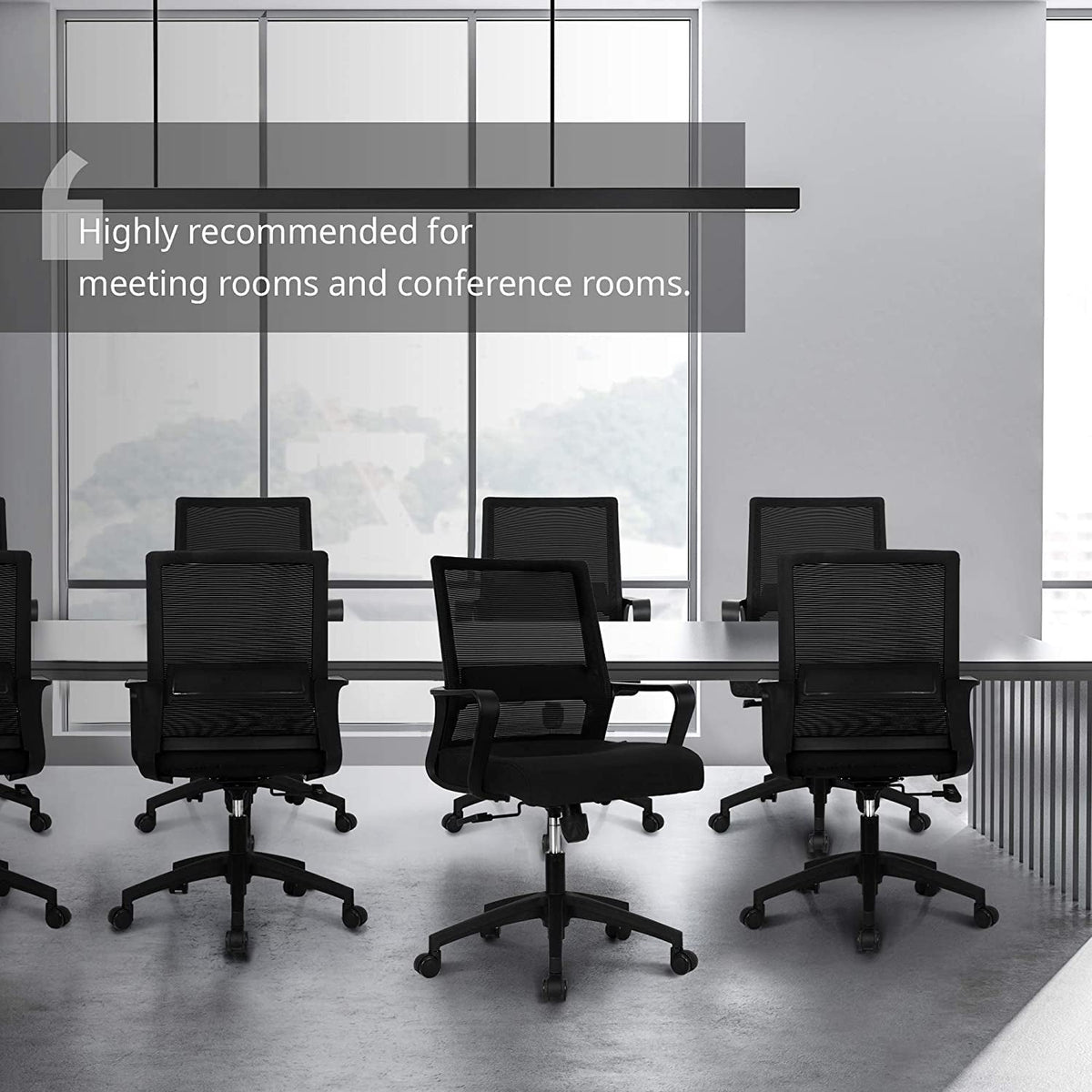 Ergonomic Mesh Office Chair With Lumbar Support And Breathable Back
