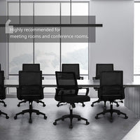 Ergonomic Mesh Office Chair With Lumbar Support And Breathable Back