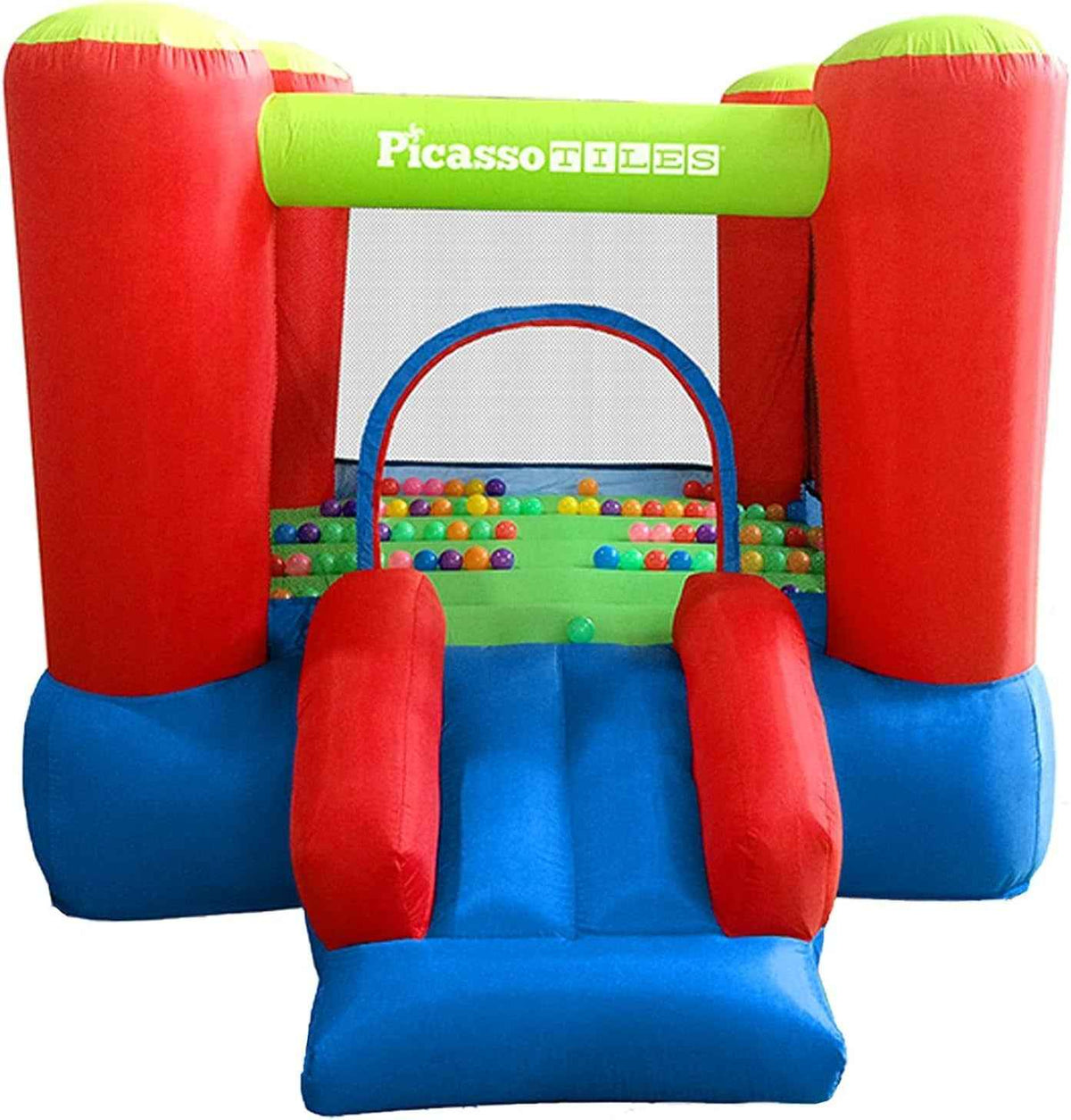 8x7 Junior Inflatable Bouncer With Slide And 50 Balls