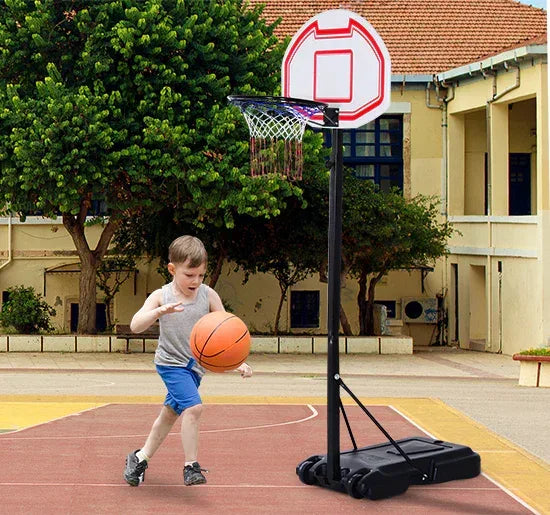 Soozier 59.1"-82.7" Portable Basketball Stand System Junior Adjustable - Trustymall