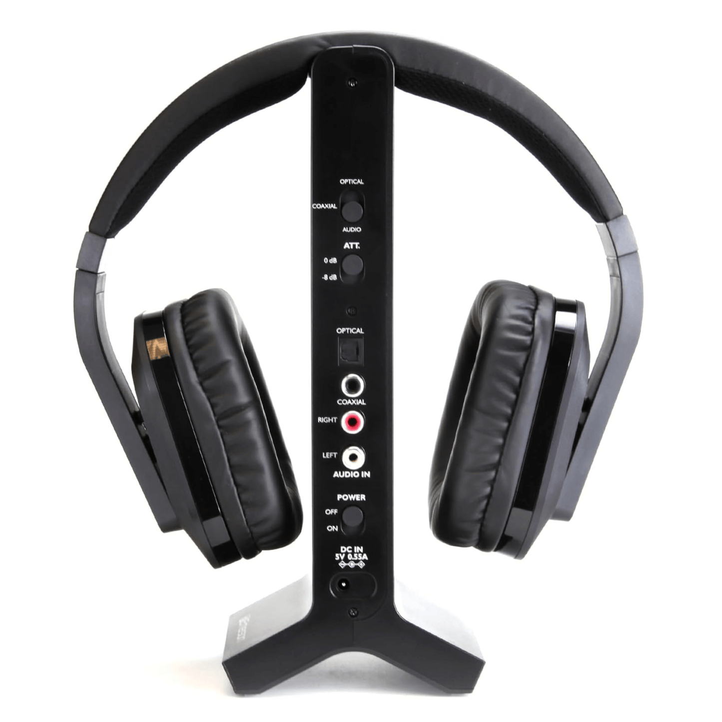 Emerson 2.4G Wireless TV Headset with High-Definition Audio and Charging Stand