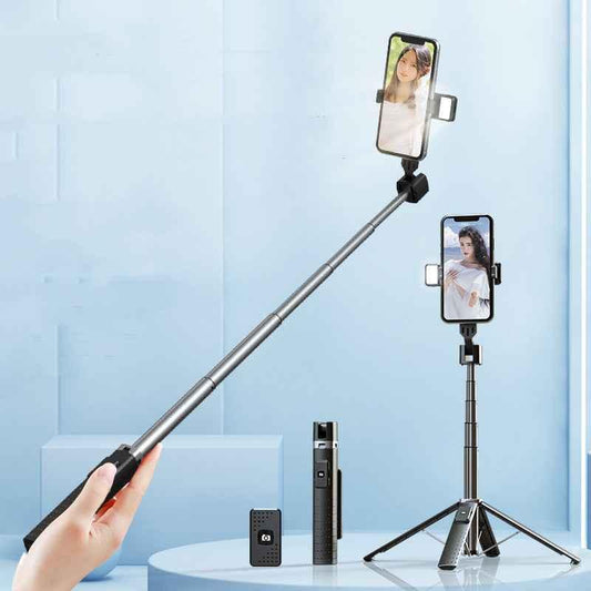 Quadrupod Double Fill Light Mobile Phone Bluetooth-compatible Selfie S
