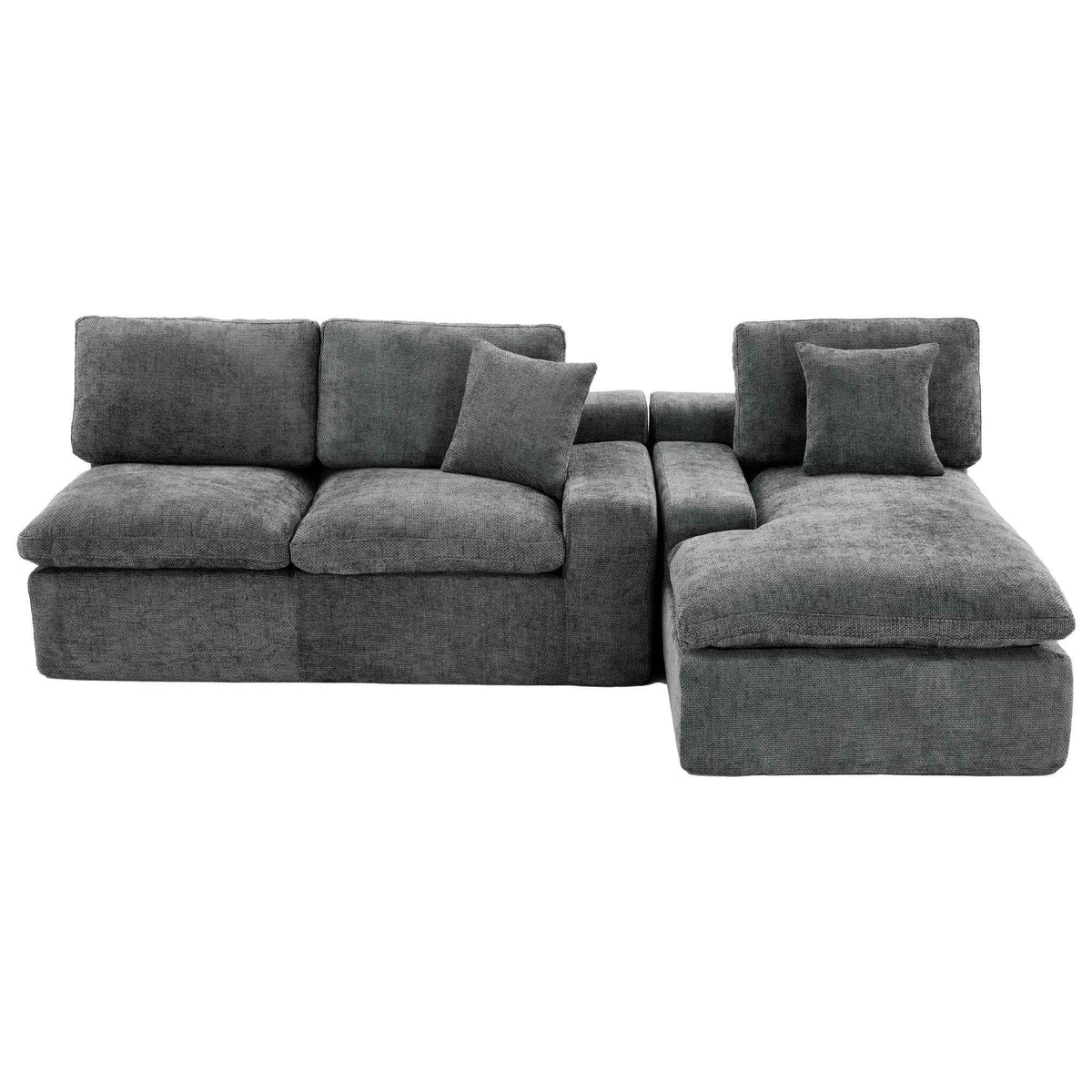 Cloud Sectional Sofa 107.9' Upholstered Sofa Couch with Double-layer