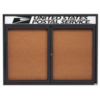 Aarco Products DCC3648RHIBK 48 in. W x 36 in. H Illuminated Enclosed B