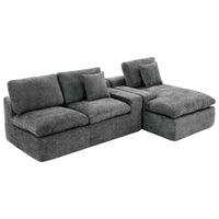 Cloud Sectional Sofa 107.9' Upholstered Sofa Couch with Double-layer