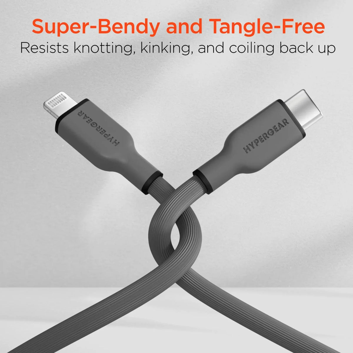HyperGear Flexi PRO USB-C to Lightning Cable 4ft - Trustymall