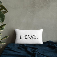 Live white Pillow