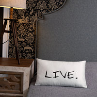 Live white Pillow