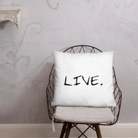 Live white Pillow