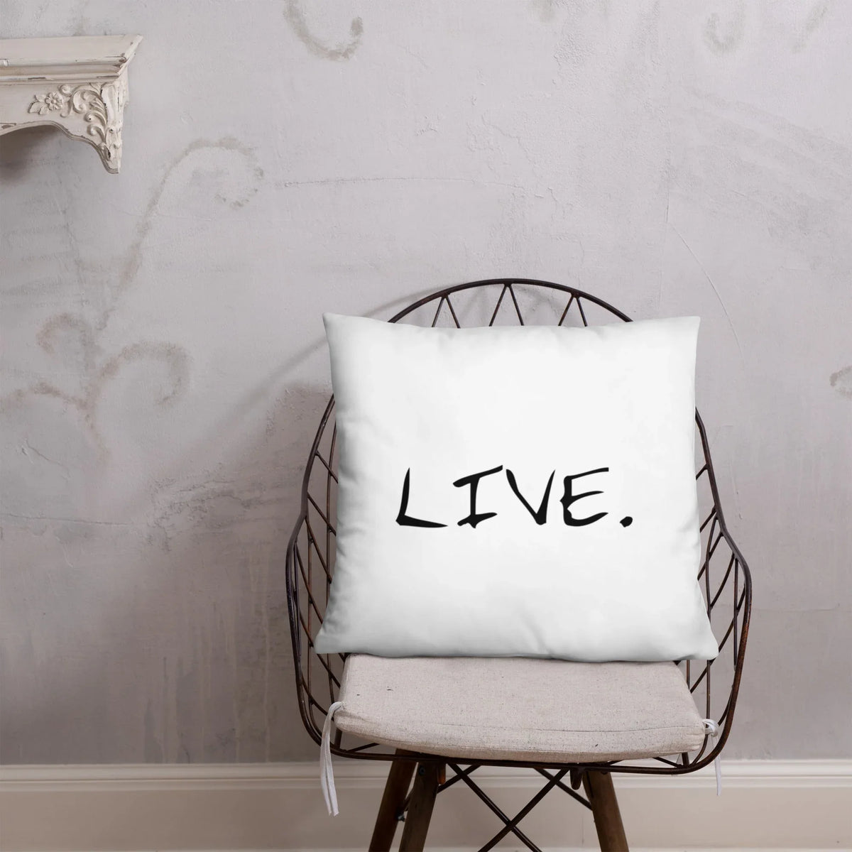 Live white Pillow