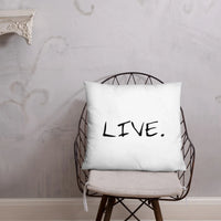 Live white Pillow