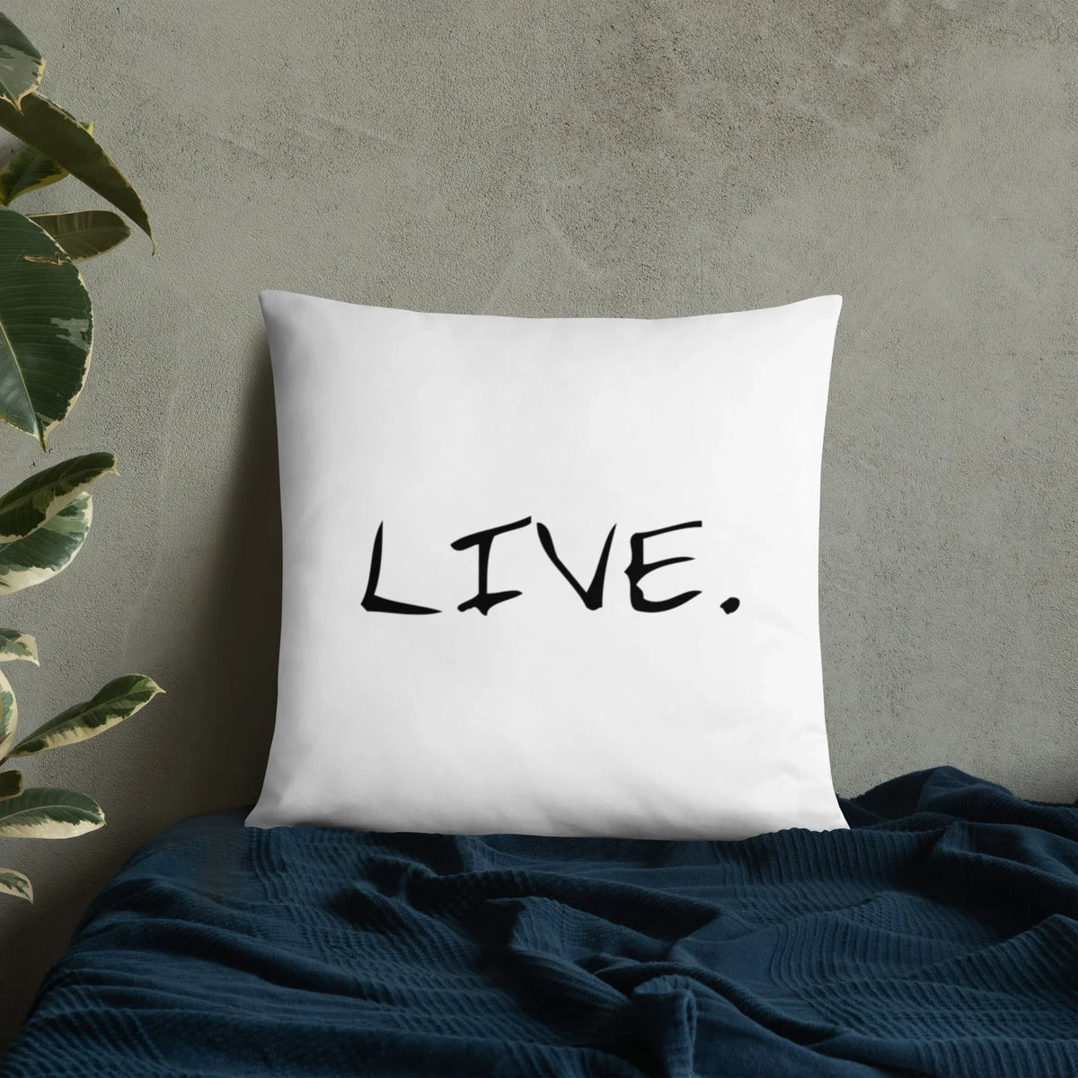 Live white Pillow