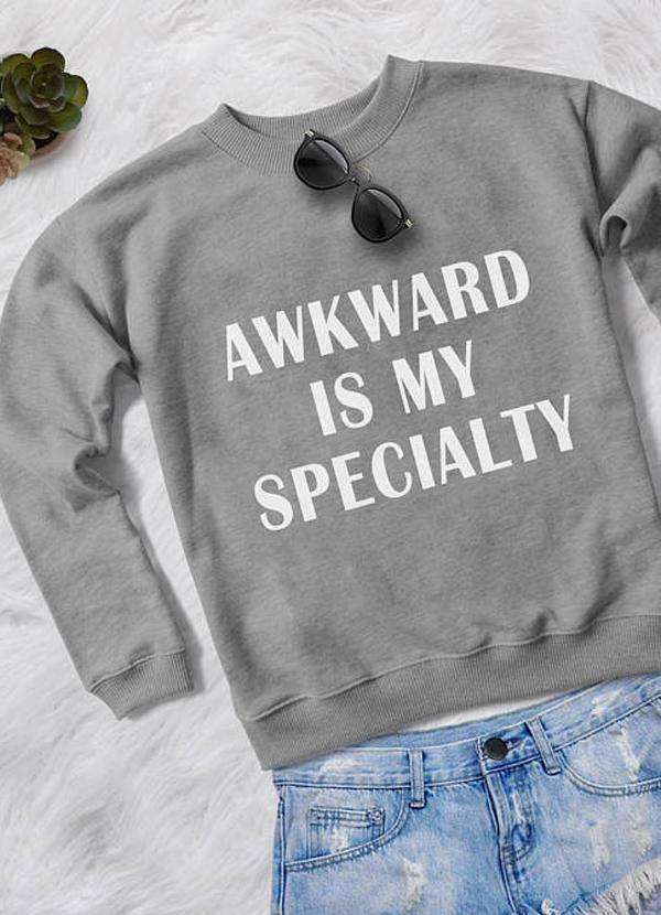 AWKWARD WOMEN SWEAT SHIRT - Trustymall