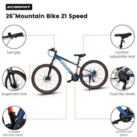 Carpat™ MTB Velocity 27 – 27.5" Aluminum Mountain Bike (21-Speed, - Trustymall