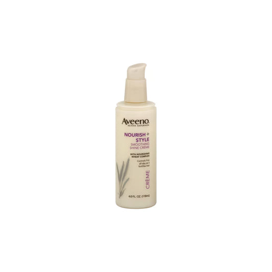 Aveeno Smoothing Shine Skin Cream Nourish plus Style 4 oz