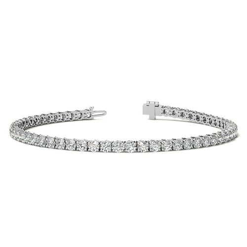 6.00 CTW AGI Certified Lab-Grown Diamond Tennis Bracelet in 14K Yellow