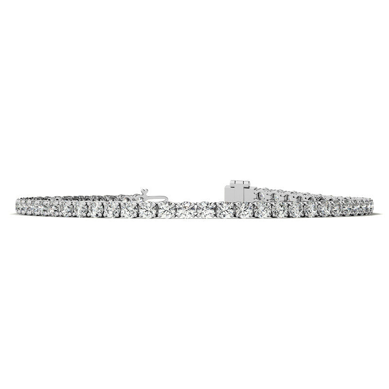 6.00 CTW AGI Certified Lab-Grown Diamond Tennis Bracelet in 14K Yellow