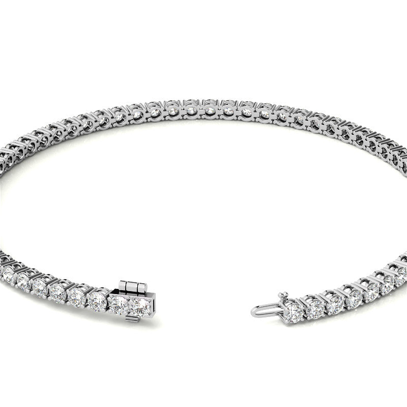 3.50 CTW Lab Grown Diamond Tennis Bracelet  in 14kt White/Yellow Gold