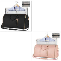 Large Capacity Travel Duffle Bag Women's Handbag Folding Suit Bag Waterproof Clothes Totes - Trustymall