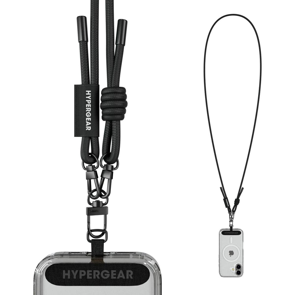 HyperGear TECHcessories Black Braided Rope Universal Crossbody Phone - Trustymall