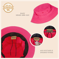 Classic Cotton Bucket Hat for Summer – Lightweight Cotton Sun Hat