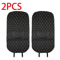 Black Car Seat Protector Pad with Red Stitching