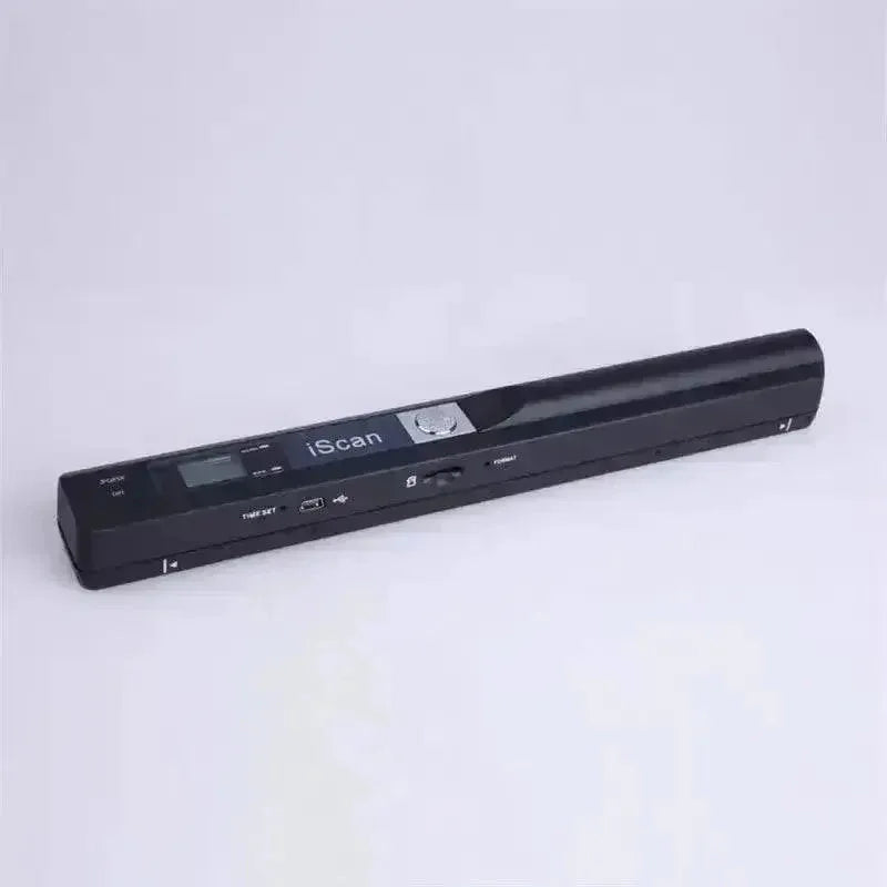 Handheld portable scanner scanning a paper document with high definition clarity