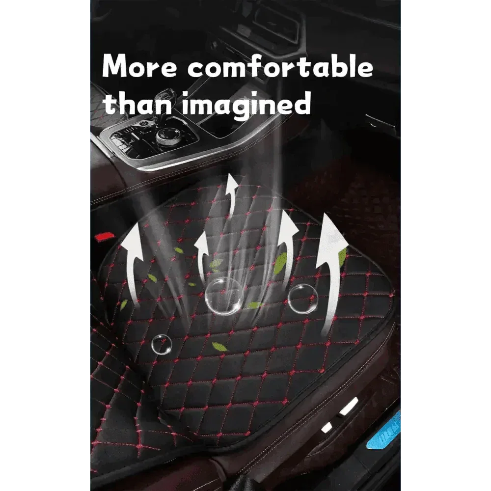 Black Quilted Leather Car Seat Covers