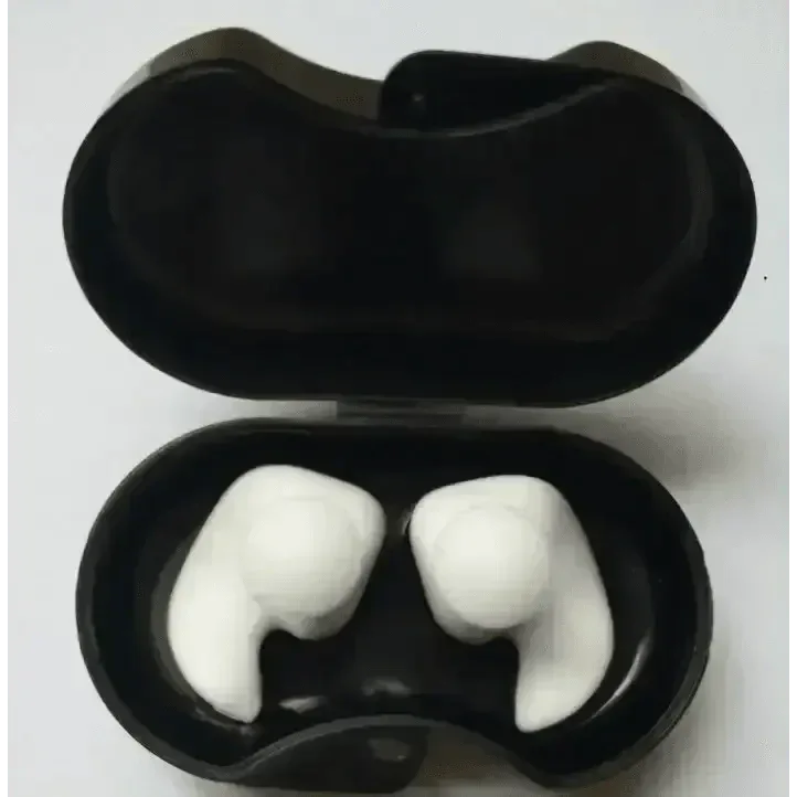 Blue Silicone Water Sports Earplugs Hypoallergenic