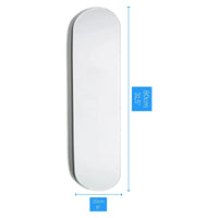 Drake Skateboard size chart showing length measurements against a neutral background.