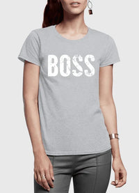 Boss Half Sleeves Women T-shirt - Trustymall