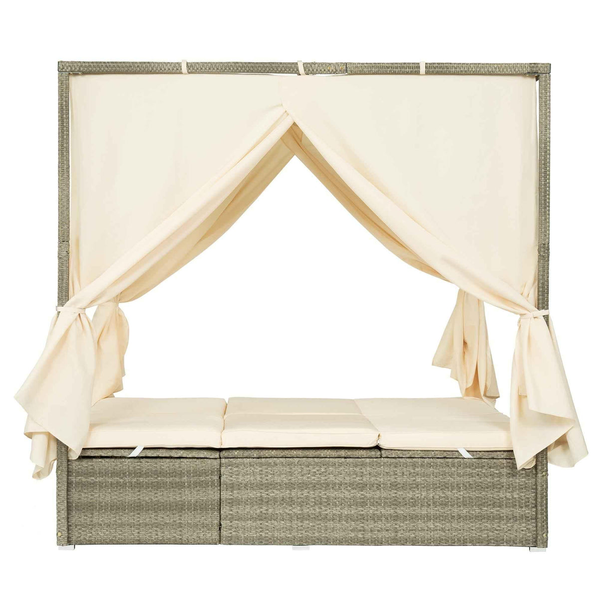 Adjustable Sun Bed With Curtain,High Comfort,With 3 Colors