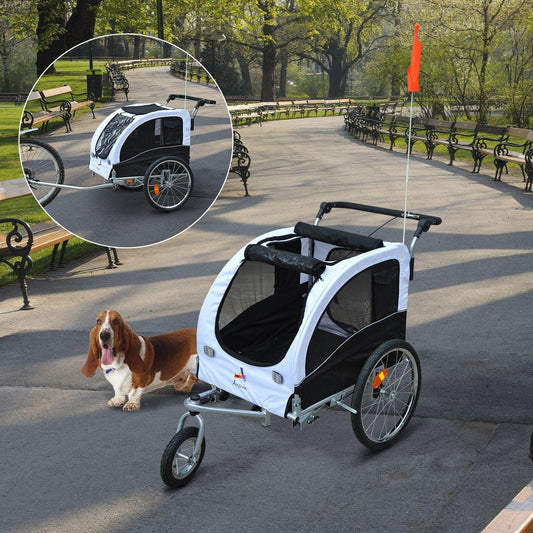 Aosom 2'si 1 arada Evcil Hayvan Köpek Bisikleti, Bebek Arabası, Koşu Arabası