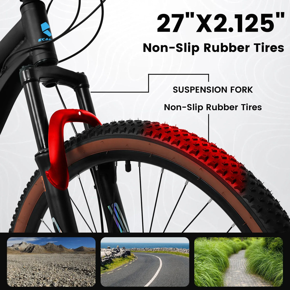 Carpat™ MTB Velocity 27 – 27.5" Aluminum Mountain Bike (21-Speed, - Trustymall