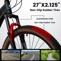 Carpat™ MTB Velocity 27 – 27.5" Aluminum Mountain Bike (21-Speed, - Trustymall